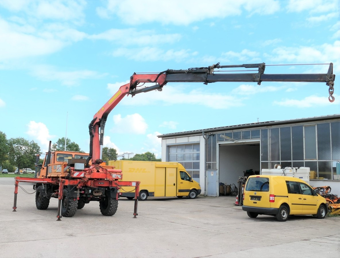 UNIMOG U1450 Palfinger PK 105B AHK STANDHEIZUNG - Dropside/ Flatbed truck, Crane truck: picture 2 UNIMOG U1450 Palfinger PK 105B AHK STANDHEIZUNG - Dropside/ Flatbed truck, Crane truck: picture 2