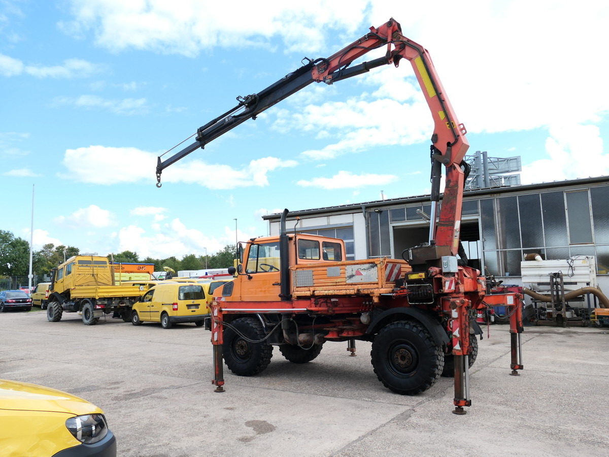 UNIMOG U1450 Palfinger PK 105B AHK STANDHEIZUNG - Dropside/ Flatbed truck, Crane truck: picture 1 UNIMOG U1450 Palfinger PK 105B AHK STANDHEIZUNG - Dropside/ Flatbed truck, Crane truck: picture 1