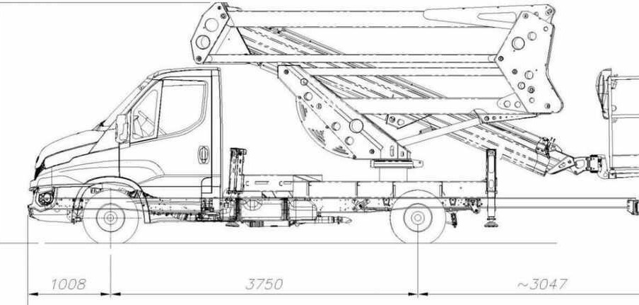 SOCAGE 20 D (IVECO) - Truck mounted aerial platform: picture 4 SOCAGE 20 D (IVECO) - Truck mounted aerial platform: picture 4