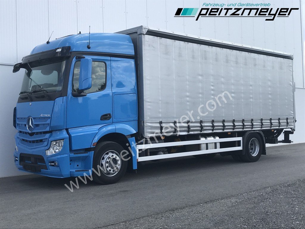 MERCEDES-BENZ Actros 1832 LL Pritsche + LBW EU 6 - Curtainsider truck: picture 1 MERCEDES-BENZ Actros 1832 LL Pritsche + LBW EU 6 - Curtainsider truck: picture 1