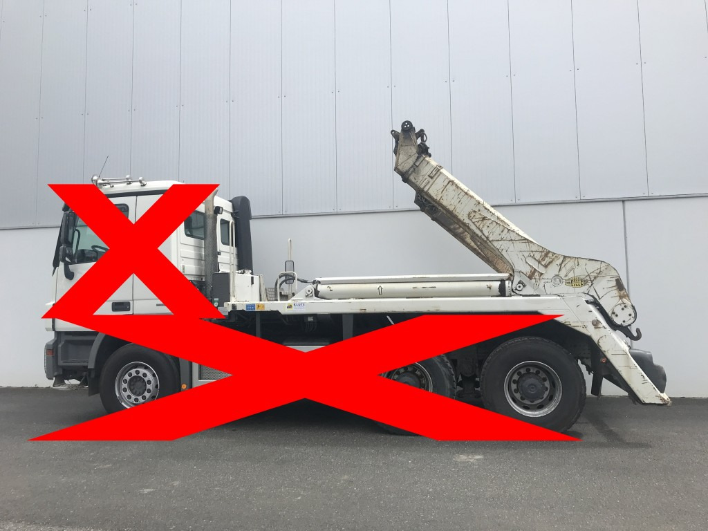 Hook lift/ Skip loader system Meiller Absetzkipper AK 16 MTG - Actros 6x4: picture 7