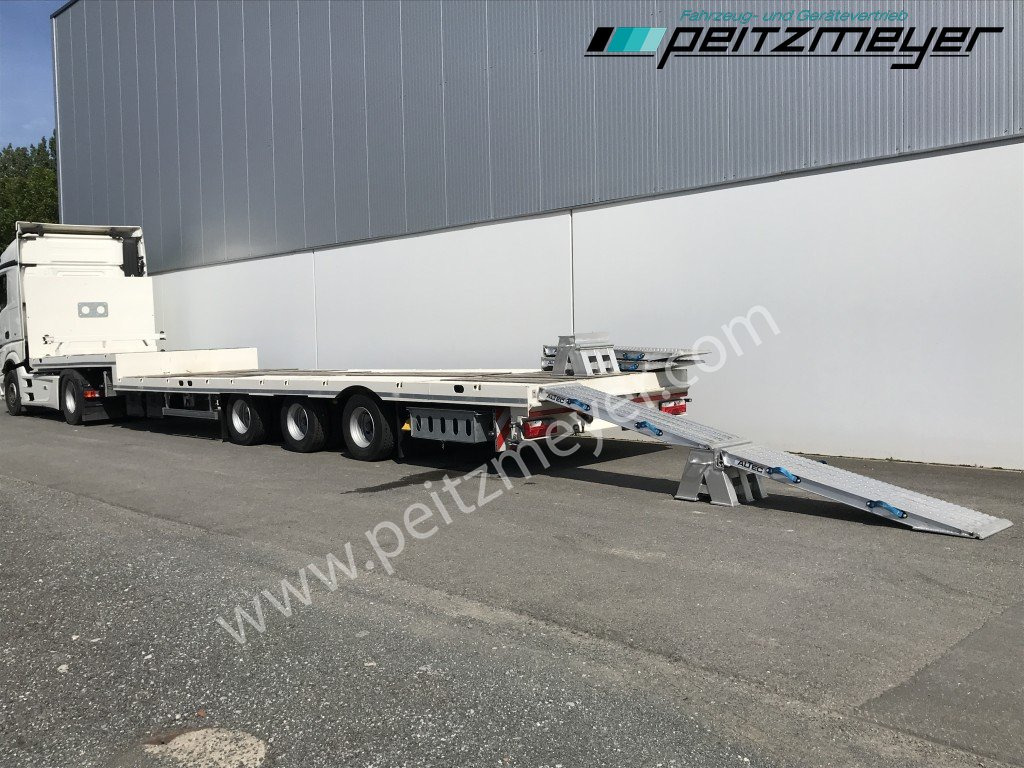 Möslein 3-Achs-Tieflader STO 3, Lenkachse, Rampen, neuwertig - Low loader semi-trailer: picture 1 Möslein 3-Achs-Tieflader STO 3, Lenkachse, Rampen, neuwertig - Low loader semi-trailer: picture 1