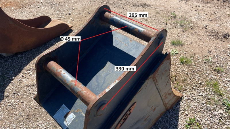 Hydrema FL45 400mm - Excavator bucket for Excavator: picture 2 Hydrema FL45 400mm - Excavator bucket for Excavator: picture 2