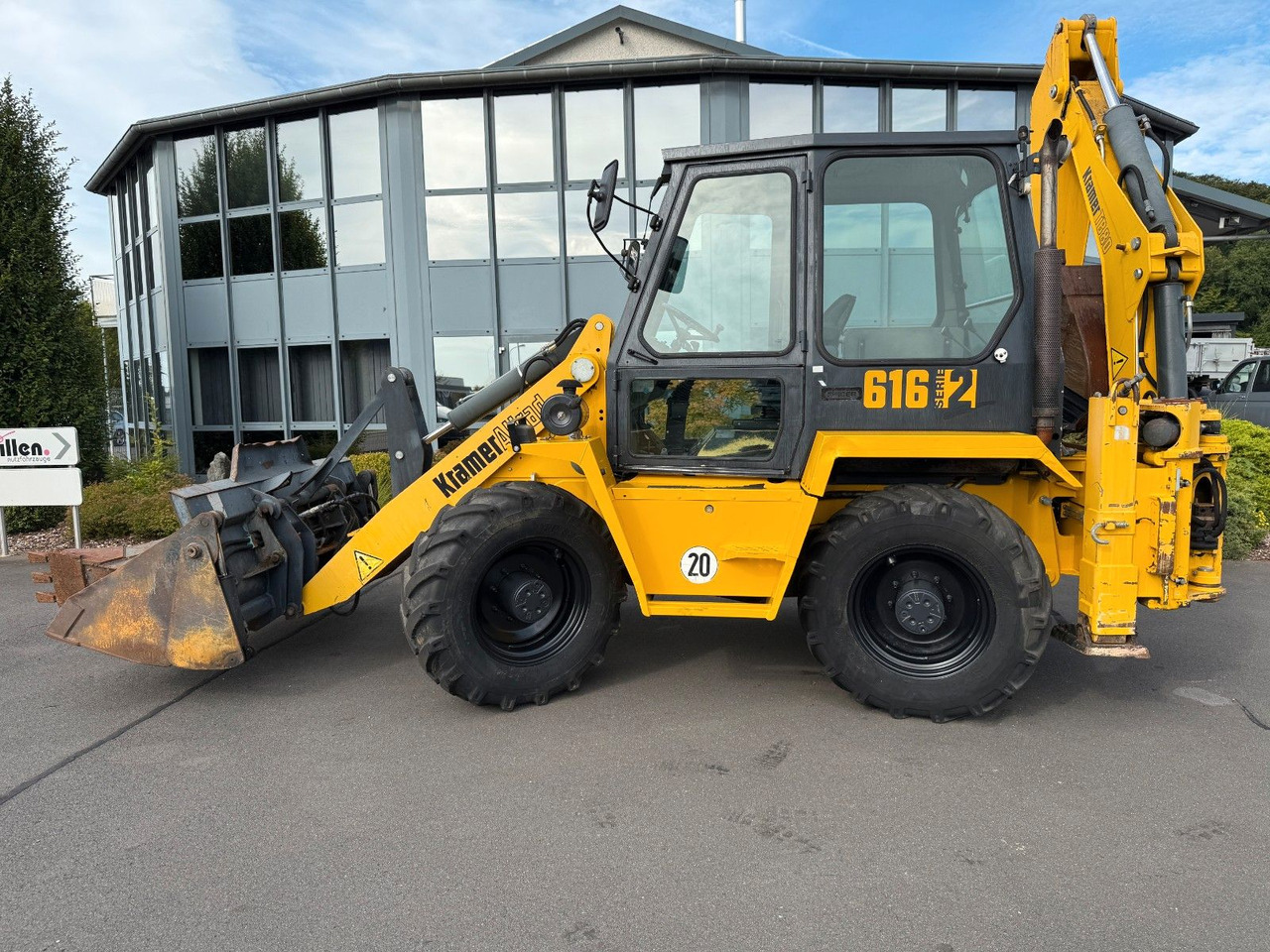 Kramer 616 S Serie II 4+1 Schaufel SW Palettengabel - Backhoe loader: picture 1 Kramer 616 S Serie II 4+1 Schaufel SW Palettengabel - Backhoe loader: picture 1