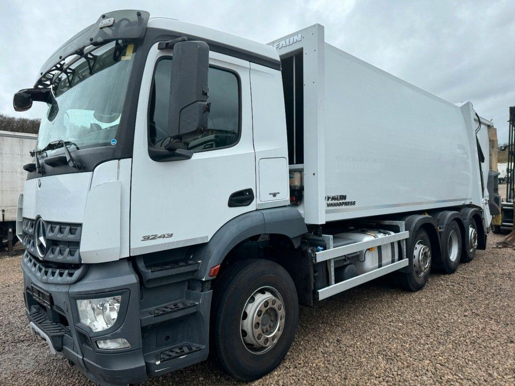 Mercedes-Benz Arocs 3243 8x2 Faun Variopress II 528 V19 Mercedes-Benz Arocs 3243 8x2 Faun Variopress II 528 V19 - Garbage truck: picture 1 Mercedes-Benz Arocs 3243 8x2 Faun Variopress II 528 V19 Mercedes-Benz Arocs 3243 8x2 Faun Variopress II 528 V19 - Garbage truck: picture 1