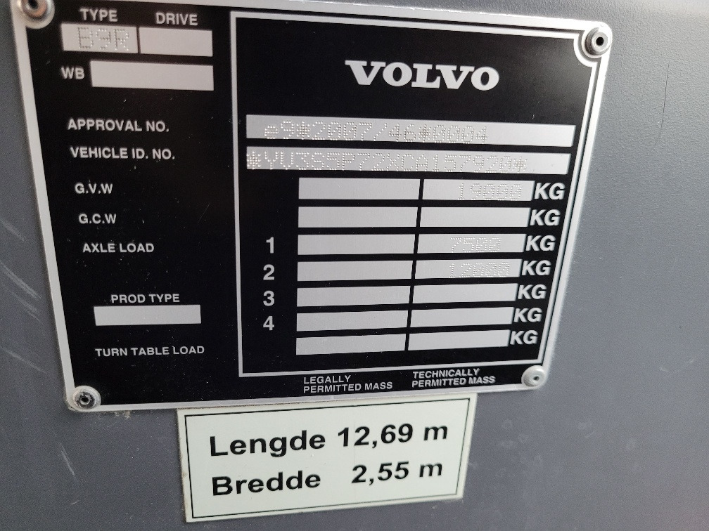 Suburban bus VOLVO B9R VEST HORISONT, KLIIMA, 7.2012, EURO 5, HANDICAP LIFT, 45 seats, 12,7m: picture 21