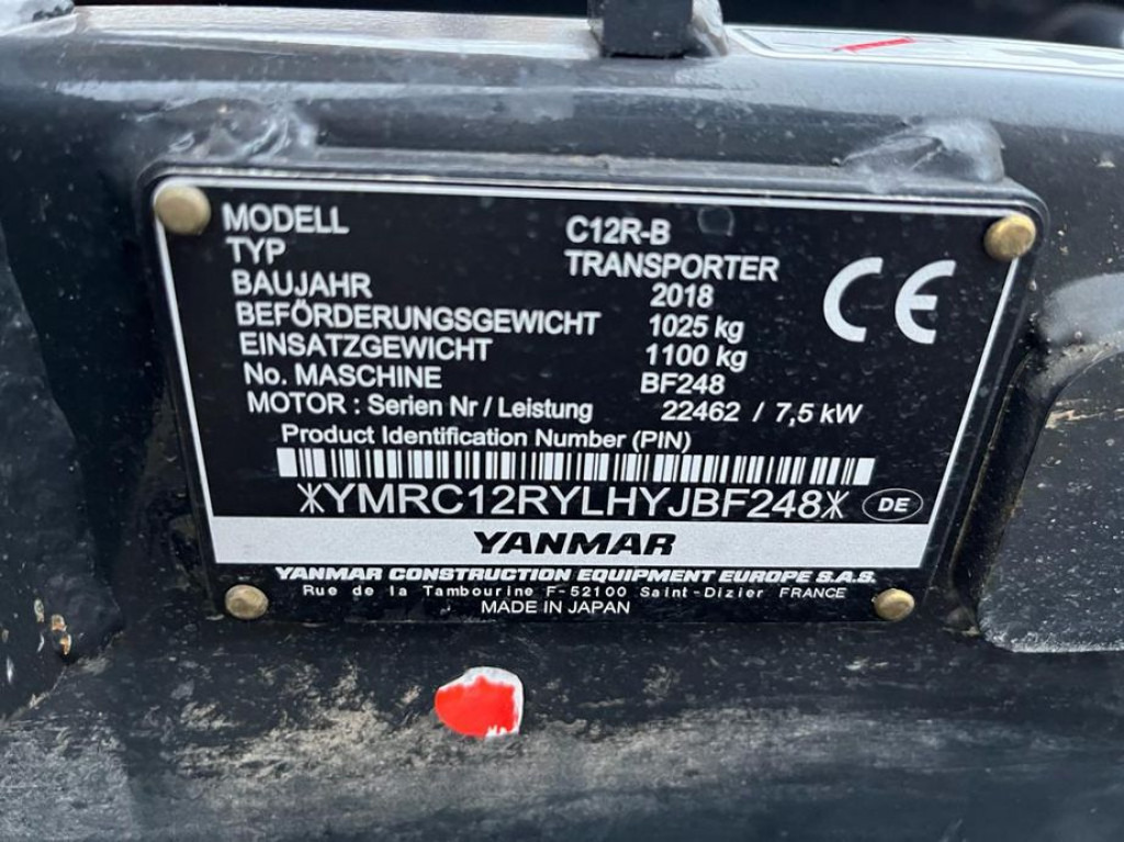 YANMAR Kettendumper C 12 R Baumaschine Kettendumper - Construction machinery: picture 3 YANMAR Kettendumper C 12 R Baumaschine Kettendumper - Construction machinery: picture 3