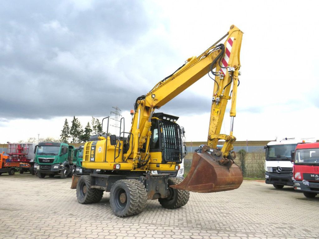 Komatsu Mobilbagger PW 148 - 8 Bagger 6.824h Deutsch top - Wheel excavator: picture 2 Komatsu Mobilbagger PW 148 - 8 Bagger 6.824h Deutsch top - Wheel excavator: picture 2