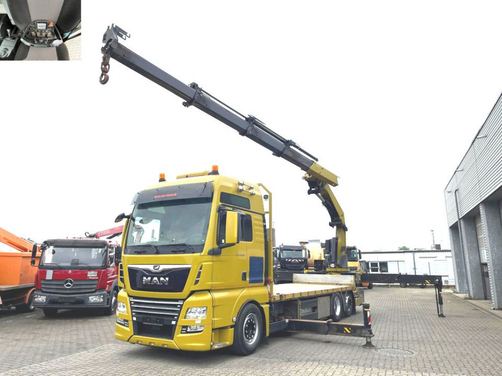 MAN MAN TG-X Pritsche Heckkran 26.500 6x2-2 LL 53m/to, Funk, Twistlock. - Dropside/ Flatbed truck, Crane truck: picture 1 MAN MAN TG-X Pritsche Heckkran 26.500 6x2-2 LL 53m/to, Funk, Twistlock. - Dropside/ Flatbed truck, Crane truck: picture 1