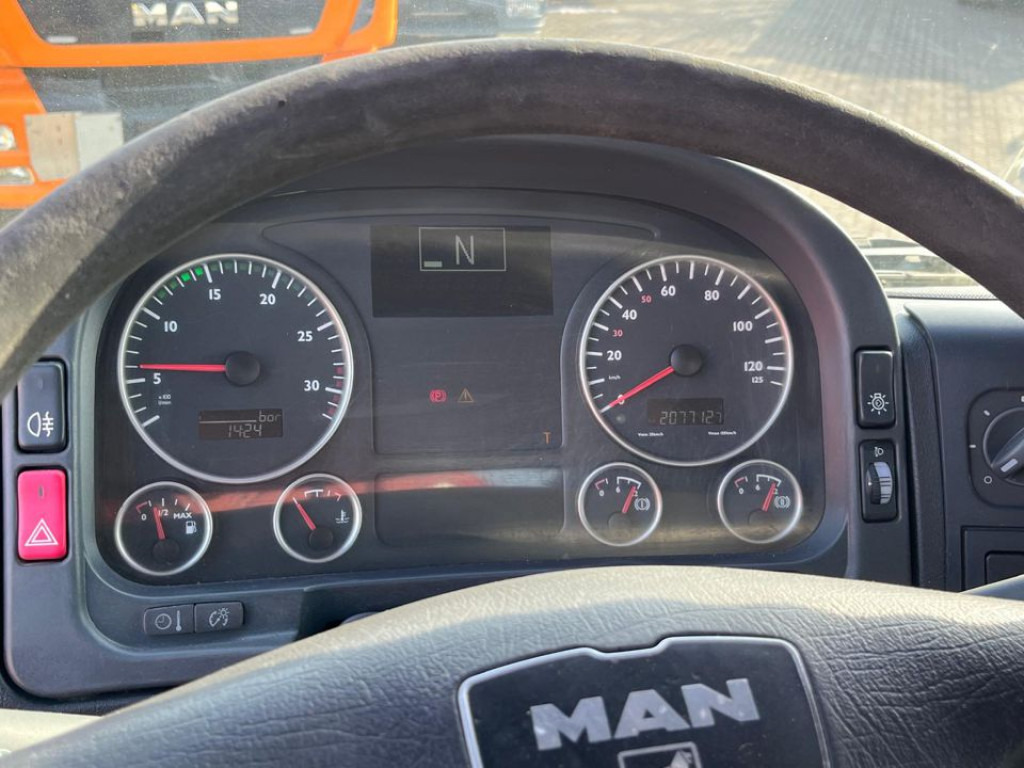 Dropside/ Flatbed truck, Crane truck MAN TG-M 18.280 4x4 Pritsche Kran Singelreifen Funkfernbedienung: picture 12