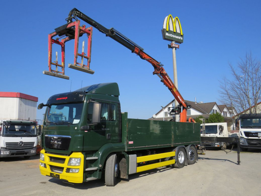 MAN TG-S 26.400 6x2-2 BL Pritsche Heckkran Atlas 165.2 - Dropside/ Flatbed truck, Crane truck: picture 1 MAN TG-S 26.400 6x2-2 BL Pritsche Heckkran Atlas 165.2 - Dropside/ Flatbed truck, Crane truck: picture 1