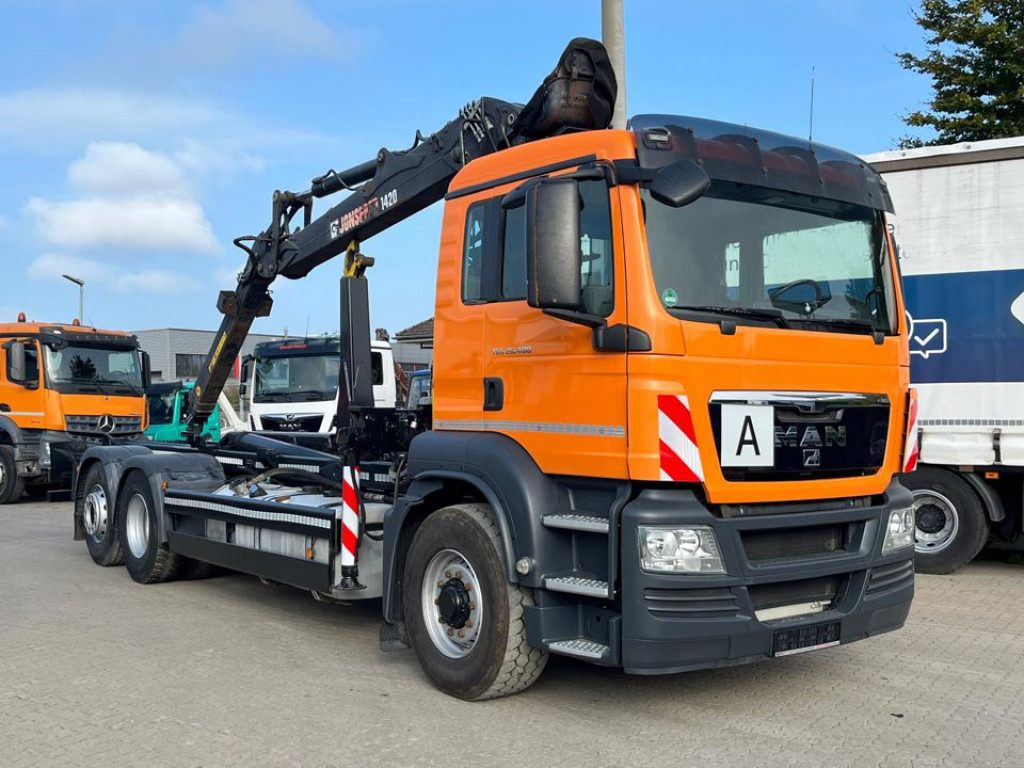 MAN TG-S 26.400 6x4H-2 BL Abrollkipper mit Kran Lift Lenk - Hook lift truck, Crane truck: picture 5 MAN TG-S 26.400 6x4H-2 BL Abrollkipper mit Kran Lift Lenk - Hook lift truck, Crane truck: picture 5
