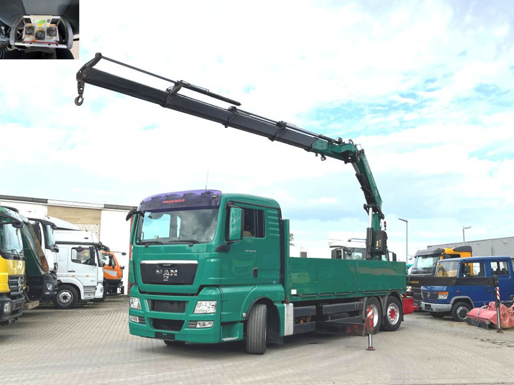 MAN TG-X 26.440 6x2-2 BL Pritsche Heckkran Fassi 360 36m to, Lenk Lift - Dropside/ Flatbed truck, Crane truck: picture 1 MAN TG-X 26.440 6x2-2 BL Pritsche Heckkran Fassi 360 36m to, Lenk Lift - Dropside/ Flatbed truck, Crane truck: picture 1