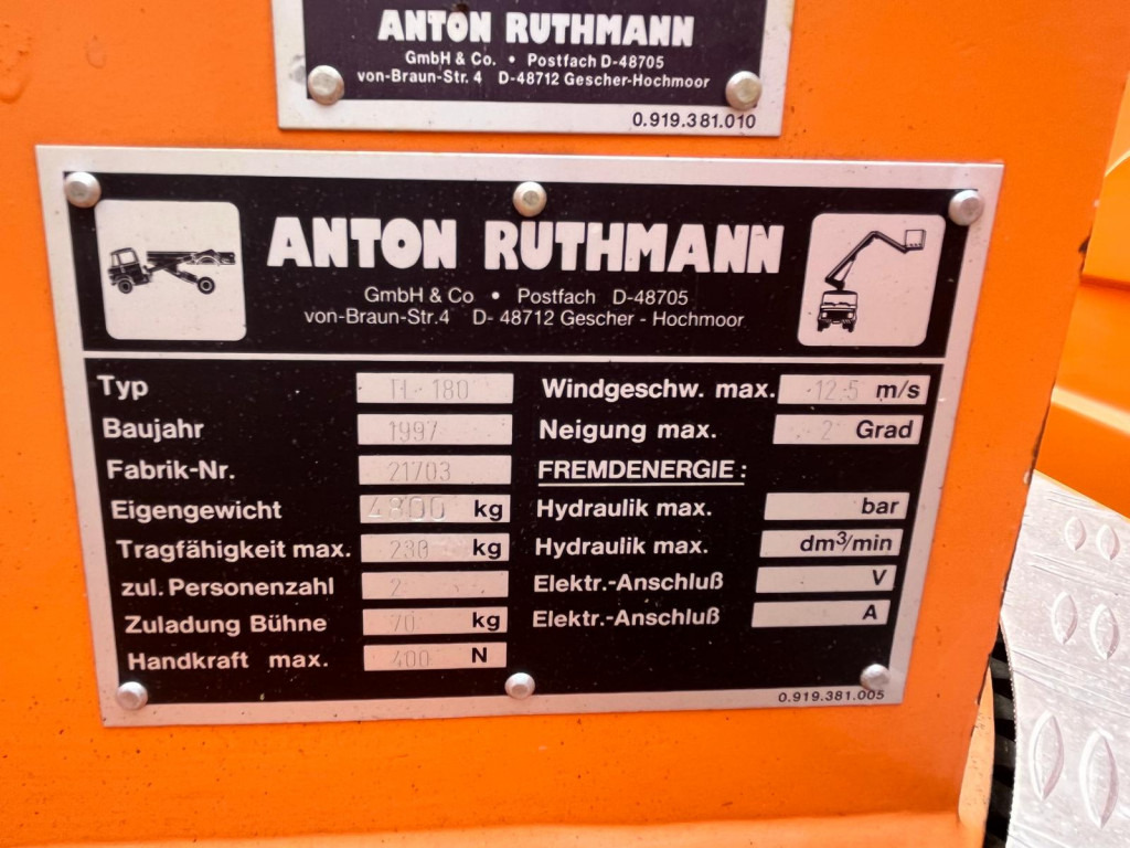 MERCEDES-BENZ Vario 612 D Hubarbeitsbühne Arbeitshöhe 18m - Truck mounted aerial platform: picture 2 MERCEDES-BENZ Vario 612 D Hubarbeitsbühne Arbeitshöhe 18m - Truck mounted aerial platform: picture 2