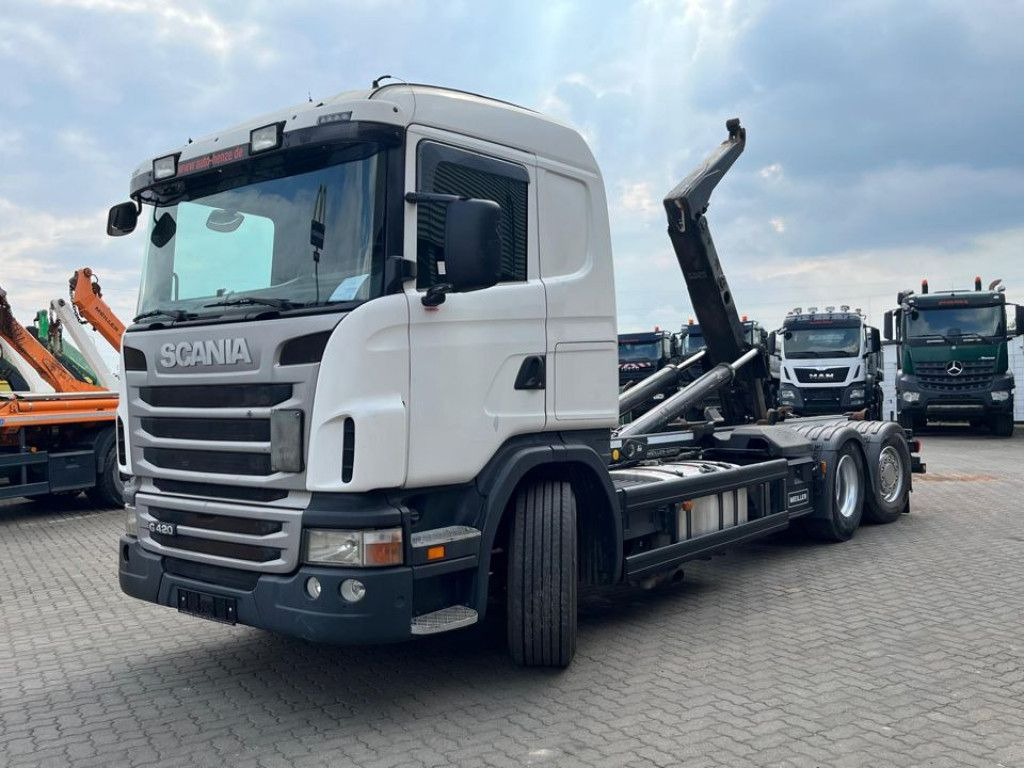 Scania G 420 LB6x2 Abrollkipper Meiller RK 20.70 Scania G 420 LB6x2 Abrollkipper Meiller RK 20.70 - Hook lift truck: picture 1 Scania G 420 LB6x2 Abrollkipper Meiller RK 20.70 Scania G 420 LB6x2 Abrollkipper Meiller RK 20.70 - Hook lift truck: picture 1