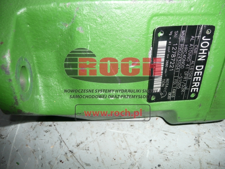 JOHN DEERE AL A10VNO41DFR1/52R-HRC40N00-S1005 - Hydraulic pump for Farm tractor: picture 2 JOHN DEERE AL A10VNO41DFR1/52R-HRC40N00-S1005 - Hydraulic pump for Farm tractor: picture 2