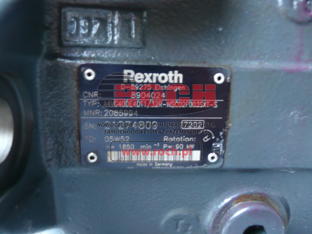 REXROTH A4VG40DE4DT1/32R-NSC02F003SXT-S 2085994 8904024 - Hydraulic pump: picture 2 REXROTH A4VG40DE4DT1/32R-NSC02F003SXT-S 2085994 8904024 - Hydraulic pump: picture 2