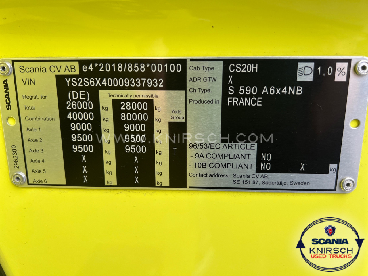 Tractor unit SCANIA S590A6X4NB: picture 12