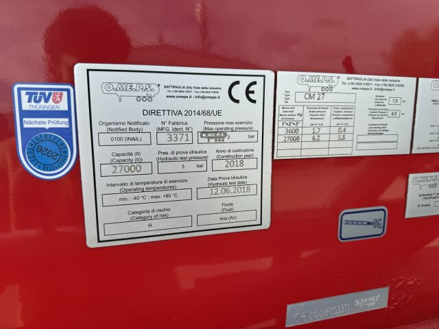 Feldbinder O.ME.P.S Silo Auflieger 27 m³ - Asche, Gülle - Silo semi-trailer: picture 3 Feldbinder O.ME.P.S Silo Auflieger 27 m³ - Asche, Gülle - Silo semi-trailer: picture 3