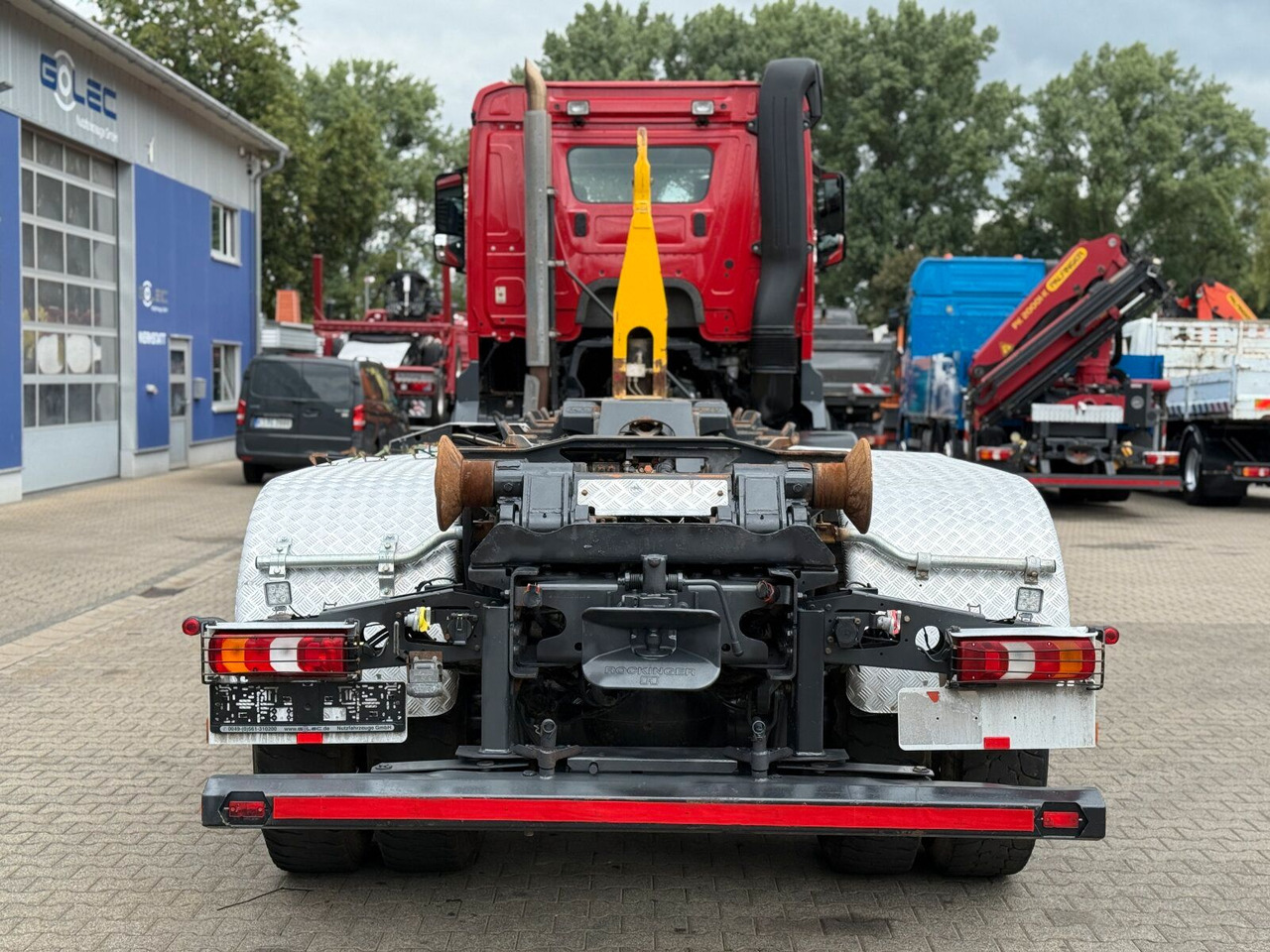 Mercedes-Benz Arocs 4158 8x4 Abrollkipper Palfinger Knickarm - Hook lift truck: picture 4 Mercedes-Benz Arocs 4158 8x4 Abrollkipper Palfinger Knickarm - Hook lift truck: picture 4