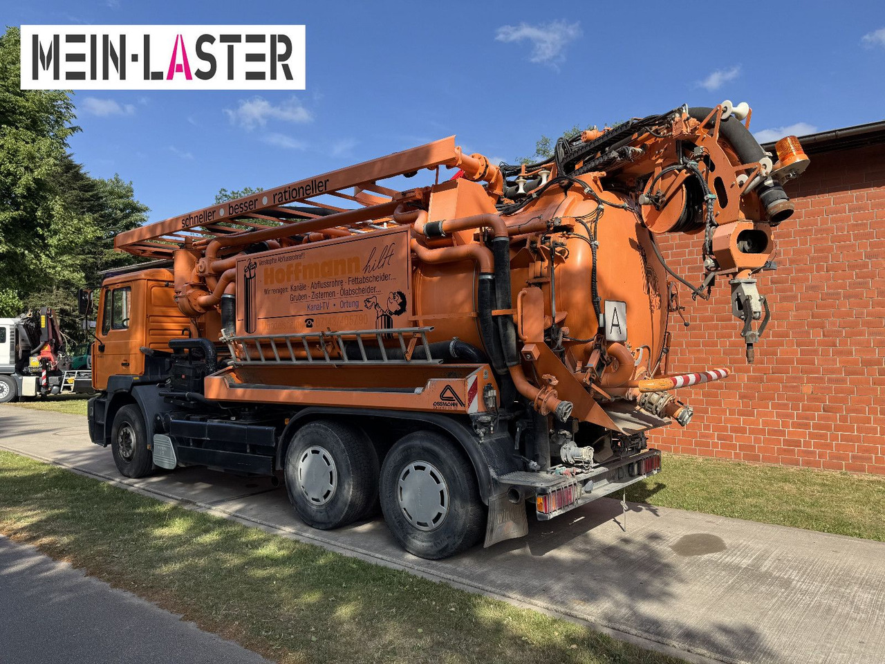 Vacuum truck MAN FE 410 Assmann Saug HD Spüler Recycling +  FB.: picture 11
