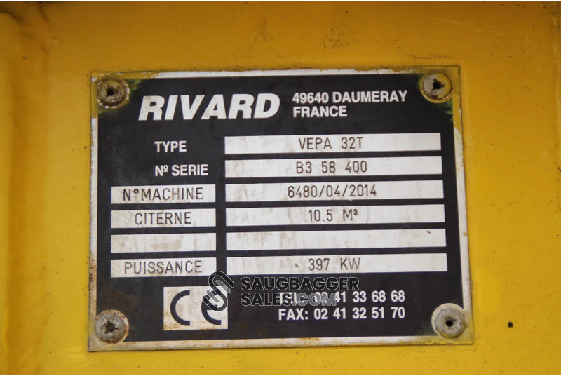 Vacuum truck Mercedes-Benz Actros 4148 RIVARD EXVAC Suction Excavator: picture 16 Vacuum truck Mercedes-Benz Actros 4148 RIVARD EXVAC Suction Excavator: picture 16