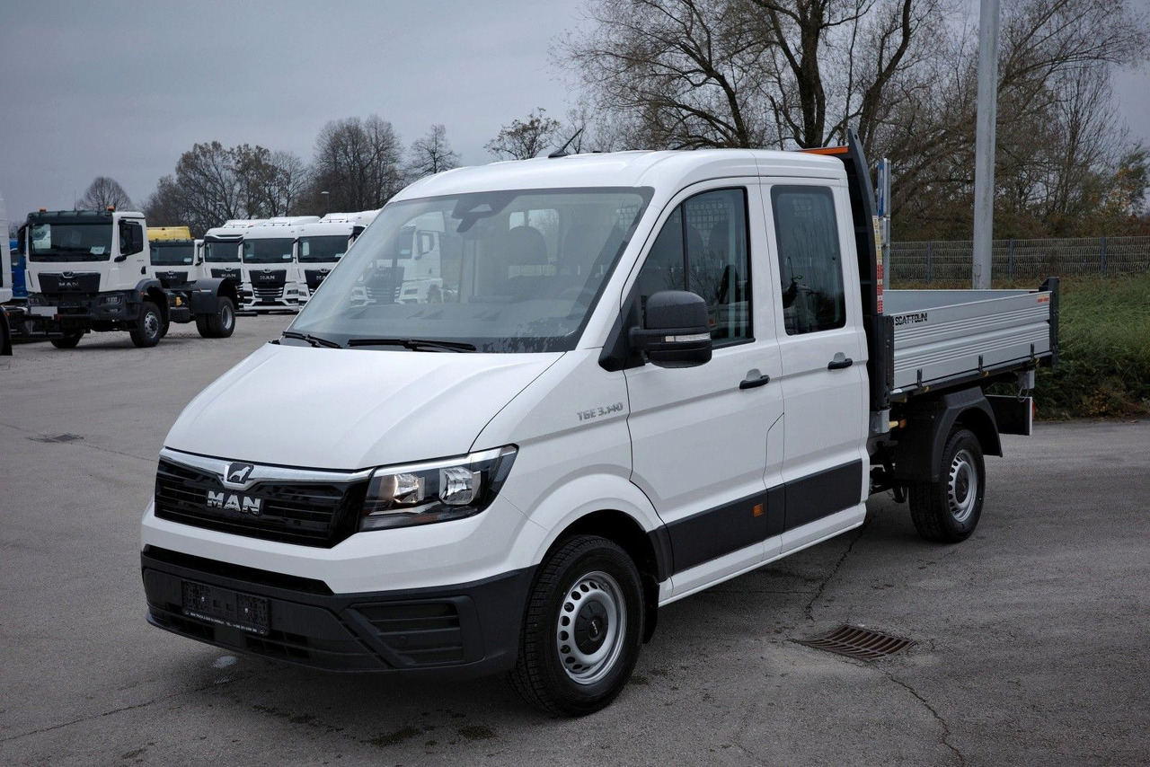 MAN TGE 3.140 L4 DoKa (3+4) 3-Seiten-Kipper + AHK - Tipper van, Combi van: picture 1 MAN TGE 3.140 L4 DoKa (3+4) 3-Seiten-Kipper + AHK - Tipper van, Combi van: picture 1
