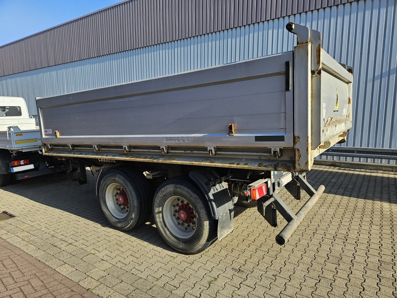 Tipper trailer Carnehl CTK/A CTK/A, Alu-Bordwände, Rollplane, ca. 10m³: picture 9