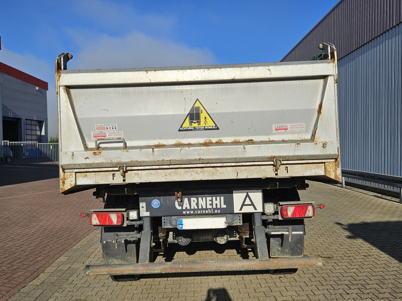 Tipper trailer Carnehl CTK/A CTK/A, Alu-Bordwände, Rollplane, ca. 10m³: picture 10