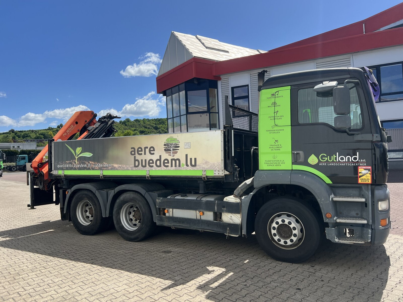 Tipper, Crane truck MAN TGA 26.363/410 6x4 BB TGA 26.363/410 6x4 BB, 2-S-Alukipper: picture 9