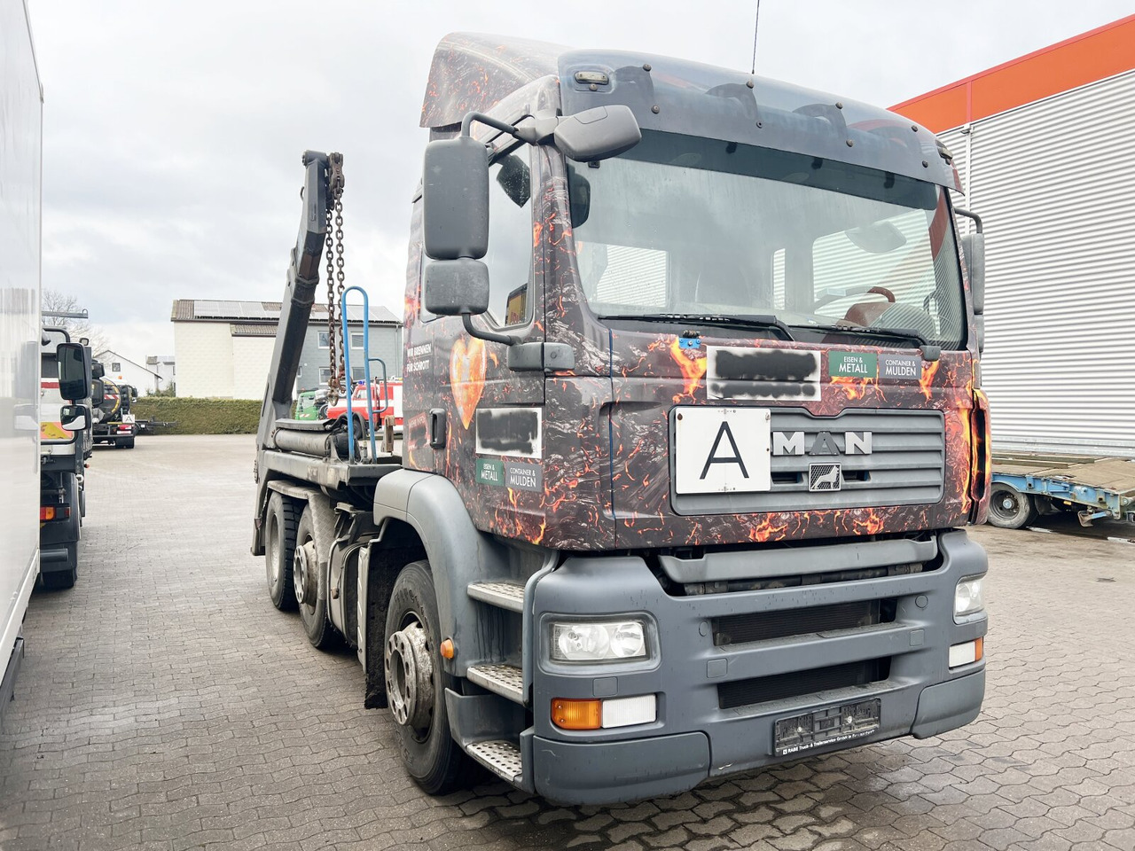 Skip loader truck MAN TGA 26.410 6X2/4 BL Motorschaden! TGA 26.410 6X2/4 BL, Vorlauf Lenk-Liftachse, Meiller Tele.: picture 8 Skip loader truck MAN TGA 26.410 6X2/4 BL Motorschaden! TGA 26.410 6X2/4 BL, Vorlauf Lenk-Liftachse, Meiller Tele.: picture 8