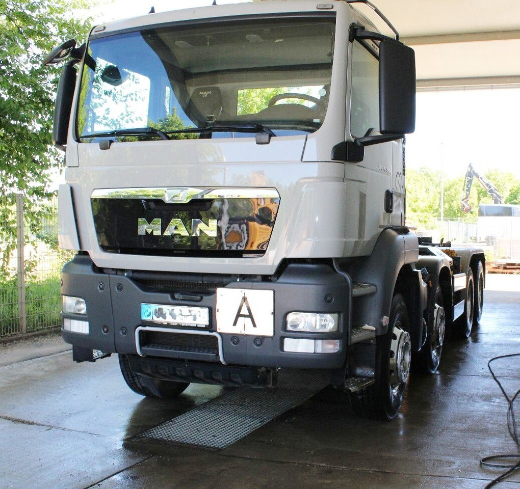 MAN TGS 35.480 8x4 BL TGS 35.480 8x4 BL, Meiller RK 30.62 bis 6,5 m Beh. - Hook lift truck: picture 1 MAN TGS 35.480 8x4 BL TGS 35.480 8x4 BL, Meiller RK 30.62 bis 6,5 m Beh. - Hook lift truck: picture 1