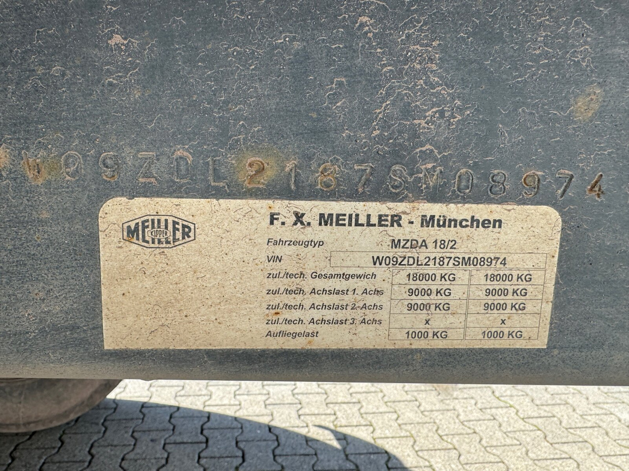 Meiller Meiller MZDA 18/2 Meiller MZDA 18/2, geteilte Alu-Bordwände, ca. 11m³ - Tipper trailer: picture 3 Meiller Meiller MZDA 18/2 Meiller MZDA 18/2, geteilte Alu-Bordwände, ca. 11m³ - Tipper trailer: picture 3