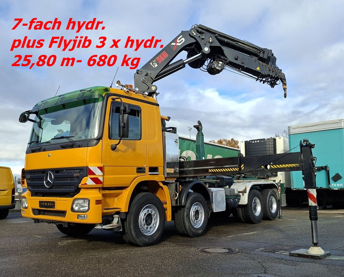 Mercedes-Benz Actros 4146 K 8x4/4 Actros 4146 K 8x4/4, Retarder, Kran Hiab XS 477 E-7 HiPro, Bj. 2010, Flyjib, Seilwinde, Funk - Hook lift truck, Crane truck: picture 1 Mercedes-Benz Actros 4146 K 8x4/4 Actros 4146 K 8x4/4, Retarder, Kran Hiab XS 477 E-7 HiPro, Bj. 2010, Flyjib, Seilwinde, Funk - Hook lift truck, Crane truck: picture 1