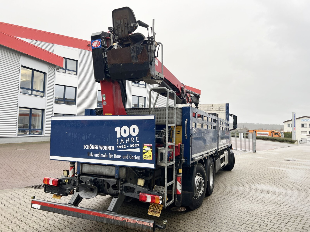 Crane truck, Dropside/ Flatbed truck Mercedes-Benz Antos 2540 L 6x2 Antos 2540 L 6x2, Lenkachse, HMF 2110-L3 Heckkran: picture 11