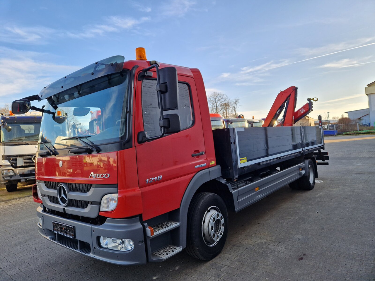 Crane truck, Dropside/ Flatbed truck Mercedes-Benz Atego 1218 L 4x2 1218 L 4x2, Fassi Kran F 95A21 5.9m-1.545 kg,: picture 11