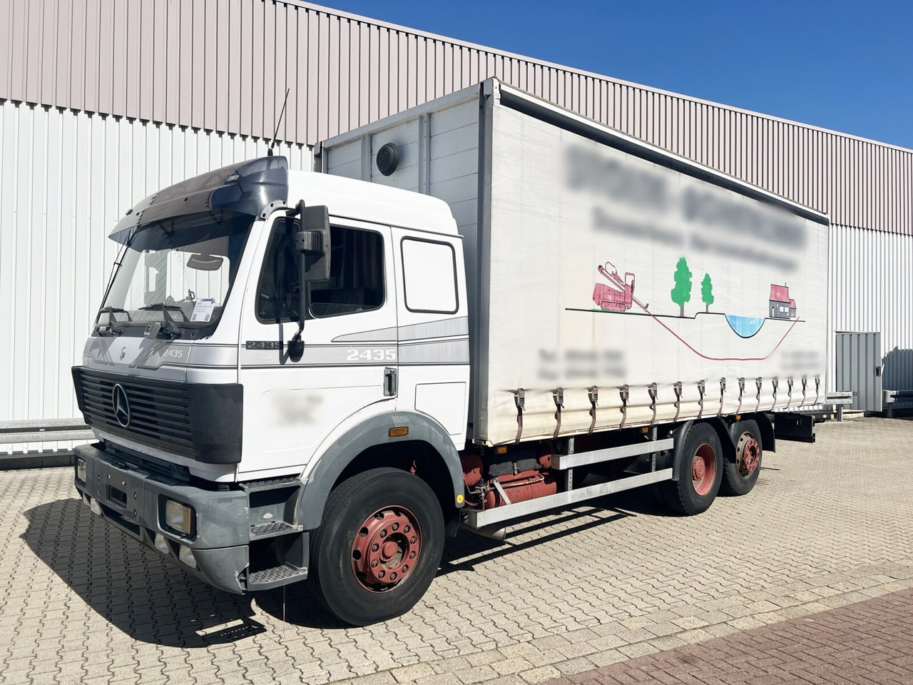 Mercedes-Benz SK 2435 L 6x2 SK 2435 L 6x2, V8 - Curtainsider truck: picture 1 Mercedes-Benz SK 2435 L 6x2 SK 2435 L 6x2, V8 - Curtainsider truck: picture 1