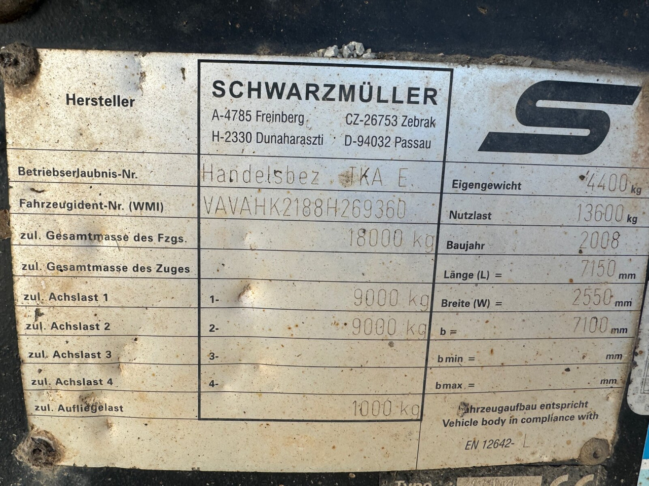 Schwarzmüller TKA 18 TKA 18, Alu-Bordwände, ca. 11m³ - Tipper trailer: picture 2 Schwarzmüller TKA 18 TKA 18, Alu-Bordwände, ca. 11m³ - Tipper trailer: picture 2