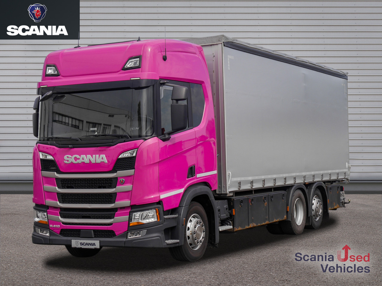 SCANIA R 410 B6x2*4NB - Pritsche / Plane / Hecktüren - - Curtainsider truck: picture 1 SCANIA R 410 B6x2*4NB - Pritsche / Plane / Hecktüren - - Curtainsider truck: picture 1