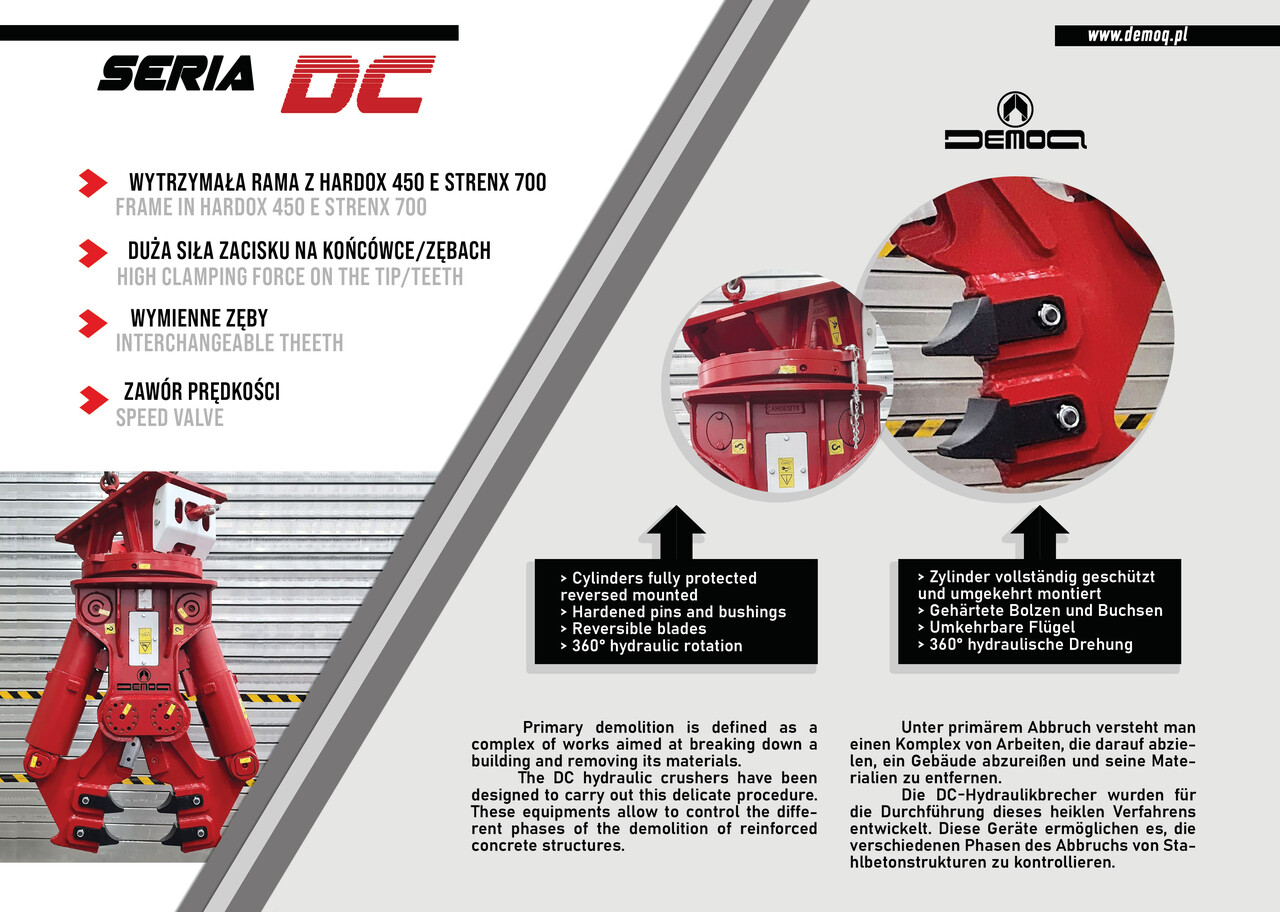 DEMOQ DC40 Hydraulic Demolition Crusher 3750 kg - Demolition shears for Excavator: picture 2 DEMOQ DC40 Hydraulic Demolition Crusher 3750 kg - Demolition shears for Excavator: picture 2