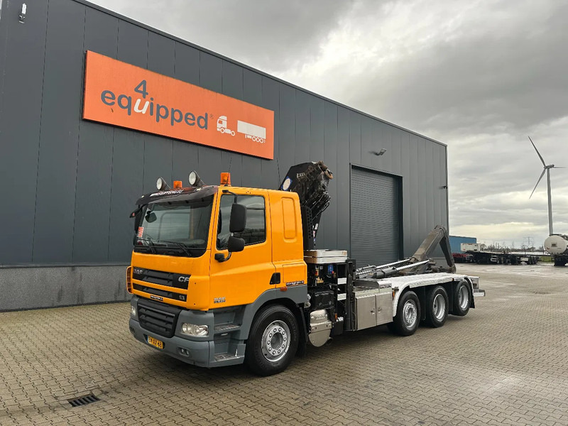 DAF CF 85.410 8x2 / HMF 3000 K6 crane (30T/m 6x extendable) + remote / HYVALIFT 26Tkg HOOK, / EURO-5 / NL-TRUCK - Hook lift truck, Crane truck: picture 3 DAF CF 85.410 8x2 / HMF 3000 K6 crane (30T/m 6x extendable) + remote / HYVALIFT 26Tkg HOOK, / EURO-5 / NL-TRUCK - Hook lift truck, Crane truck: picture 3