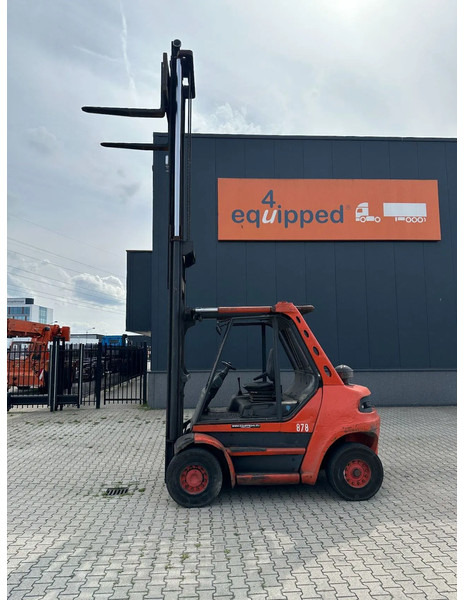 Linde H80D-03 FORKLIFT, 8000KG, duplex, 6 cil. Deutz diesel, 12.200hrs, - Diesel forklift: picture 4 Linde H80D-03 FORKLIFT, 8000KG, duplex, 6 cil. Deutz diesel, 12.200hrs, - Diesel forklift: picture 4