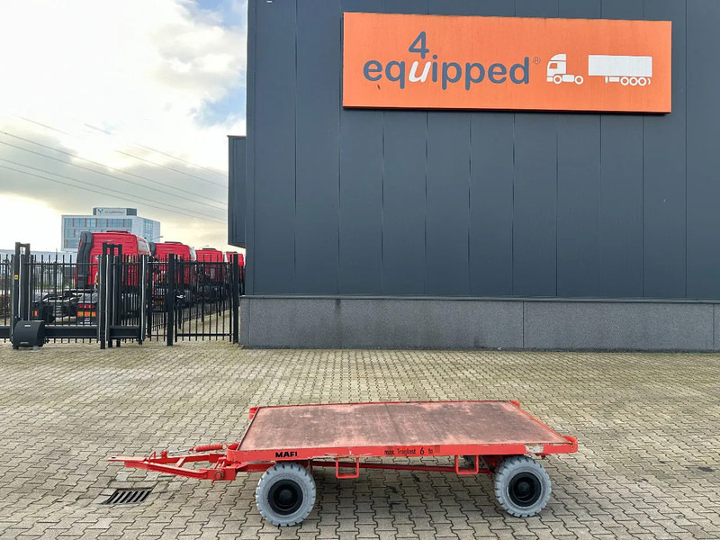 Mafi double-steered and connectable heavy-duty trailers with 6000kg loading capacity, 9x available - Material handling equipment: picture 1 Mafi double-steered and connectable heavy-duty trailers with 6000kg loading capacity, 9x available - Material handling equipment: picture 1
