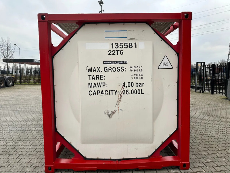 SINGAMAS 20FT ISO, 26.000L/1-COMP/3 BAFFELS/3 manholes, 5Y: 07-2027, L4BN, T11 - Storage tank: picture 5 SINGAMAS 20FT ISO, 26.000L/1-COMP/3 BAFFELS/3 manholes, 5Y: 07-2027, L4BN, T11 - Storage tank: picture 5