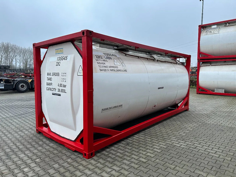 SINGAMAS 20FT ISO, 26.000L/1-COMP/3 BAFFELS/3 manholes, 5Y inspection: 06/2027 - Storage tank: picture 4 SINGAMAS 20FT ISO, 26.000L/1-COMP/3 BAFFELS/3 manholes, 5Y inspection: 06/2027 - Storage tank: picture 4