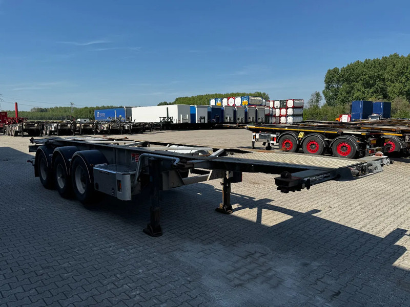 Container transporter/ Swap body semi-trailer Van Hool 20FT/30FT, ADR (EX/II, EX/III, FL, AT), BPW + drum, ALCOA, galvanized, liftaxle, NL-Chassis, 80% tyres: picture 20