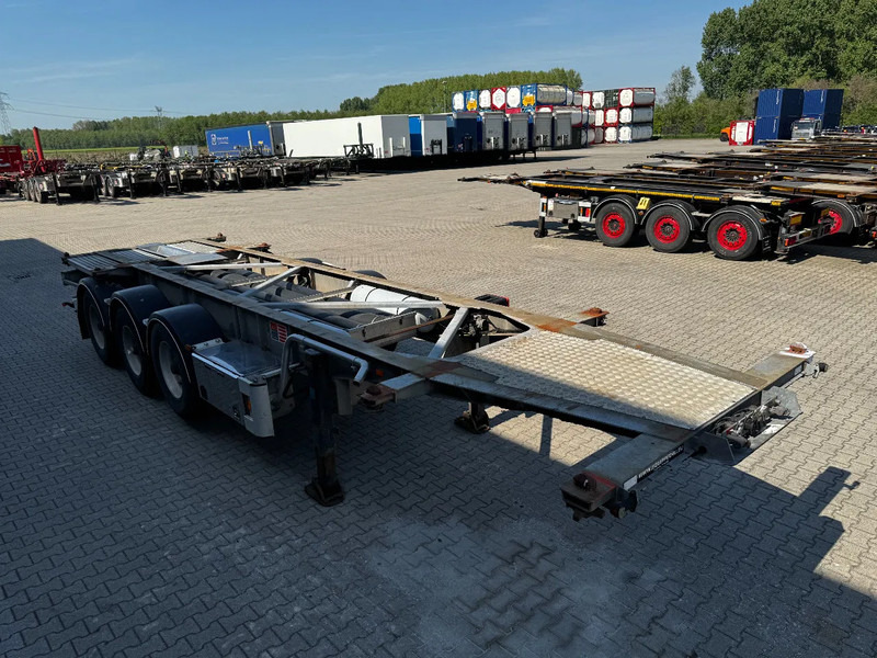 Container transporter/ Swap body semi-trailer Van Hool 20FT/30FT, ADR (EX/II, EX/III, FL, AT), BPW + drum, ALCOA, galvanized, liftaxle, NL-Chassis, 80% tyres: picture 18