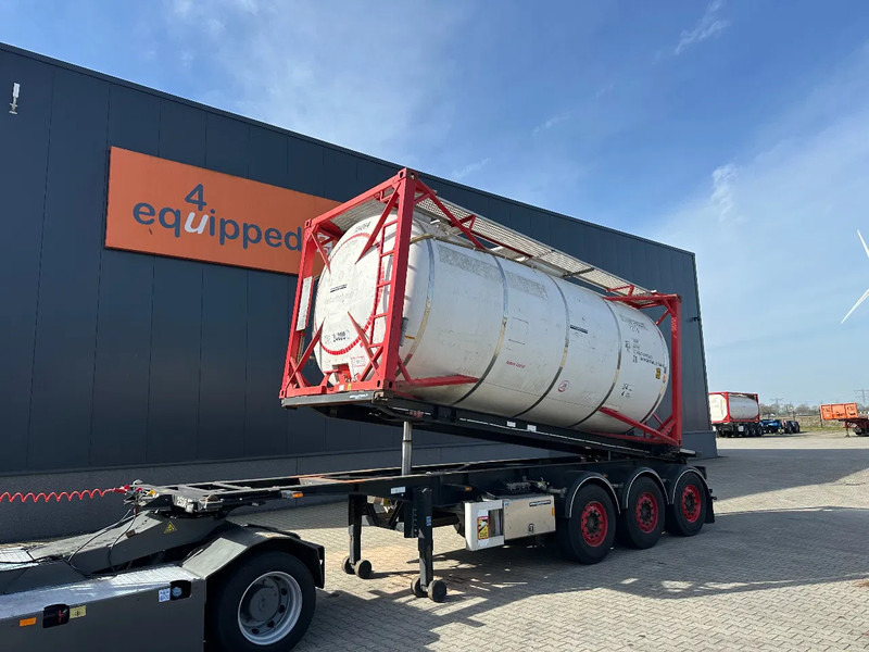 Van Hool 20FT Tipping-chassis, ADR (EX/II, EX/III, FL, AT), SAF, 2 liftaxles, APK/ADR: 10-2025 - Container transporter/ Swap body semi-trailer: picture 1 Van Hool 20FT Tipping-chassis, ADR (EX/II, EX/III, FL, AT), SAF, 2 liftaxles, APK/ADR: 10-2025 - Container transporter/ Swap body semi-trailer: picture 1