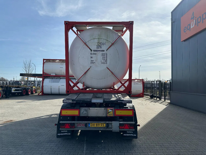 Container transporter/ Swap body semi-trailer Van Hool 20FT Tipping-chassis, ADR (EX/II, EX/III, FL, AT), SAF, 2 liftaxles, APK/ADR: 10-2025: picture 7