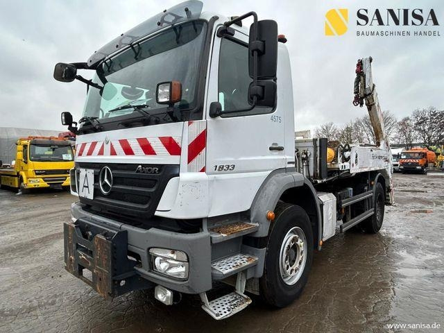 Mercedes-Benz Axor 1833 K/Blatt-Blatt/Tele. /Anbauplatte - Skip loader truck: picture 1 Mercedes-Benz Axor 1833 K/Blatt-Blatt/Tele. /Anbauplatte - Skip loader truck: picture 1